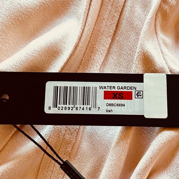 Donna Karan Draped Open-Front Faux Suede Jacket in Blush (XS) New With Tags - Picture 12 of 13